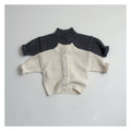 minirobe ワッフルハイネックカーディガン