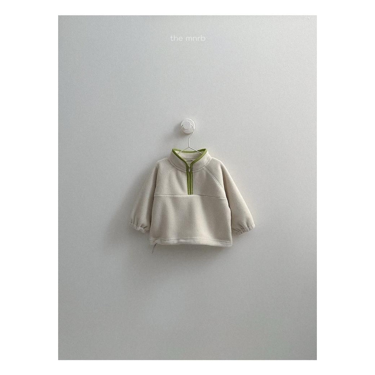minirobe ツートーンハーフジップフリース