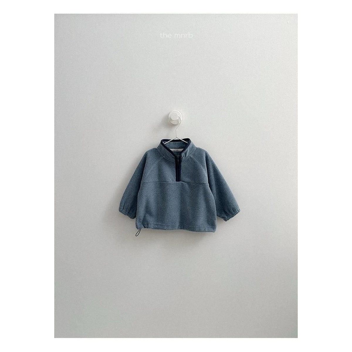 minirobe ツートーンハーフジップフリース
