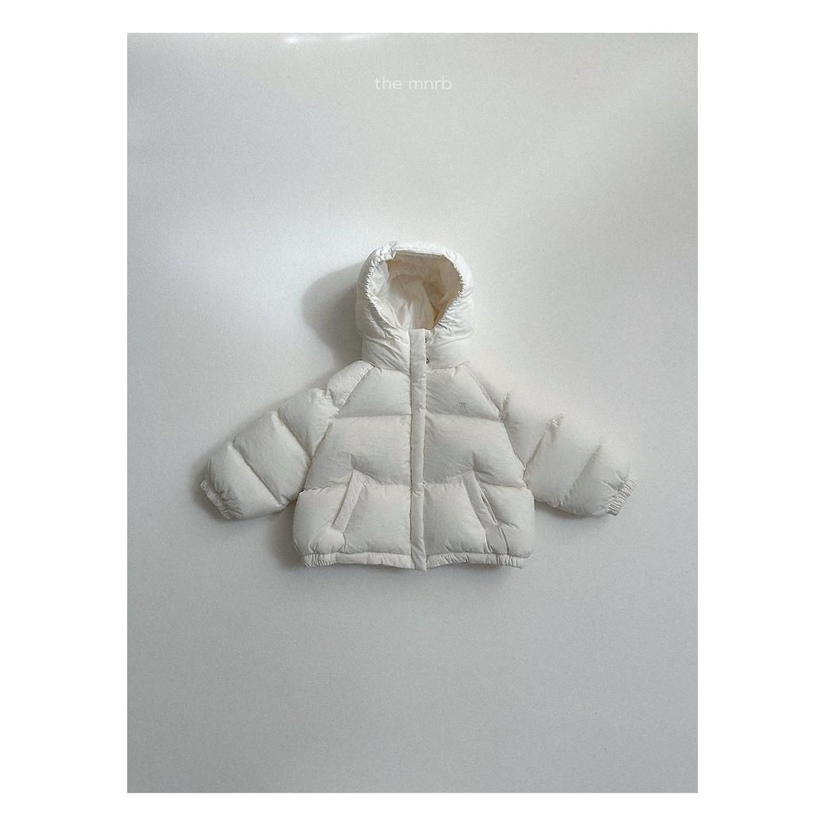 minirobe ロゴ入りロングパディング
