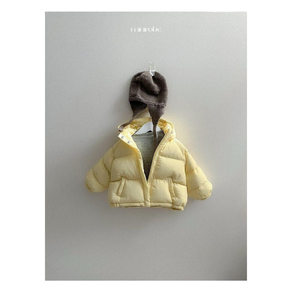 minirobe ロゴ入りロングパディング