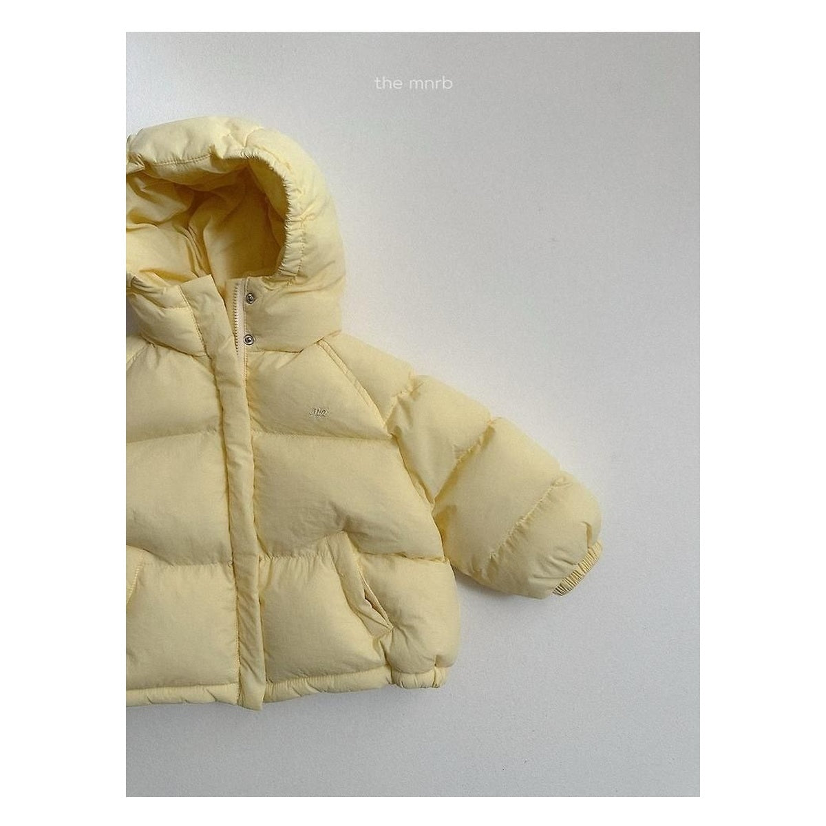 minirobe ロゴ入りロングパディング