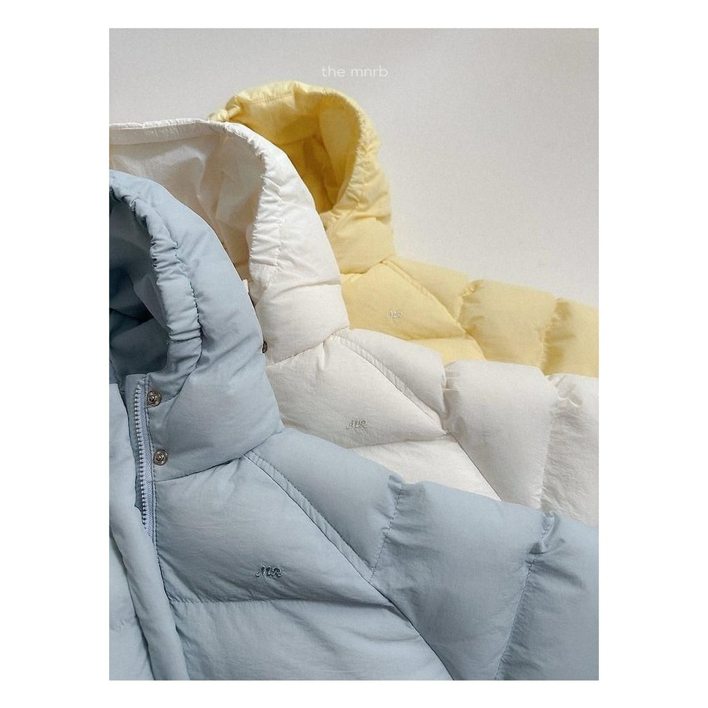 minirobe ロゴ入りロングパディング