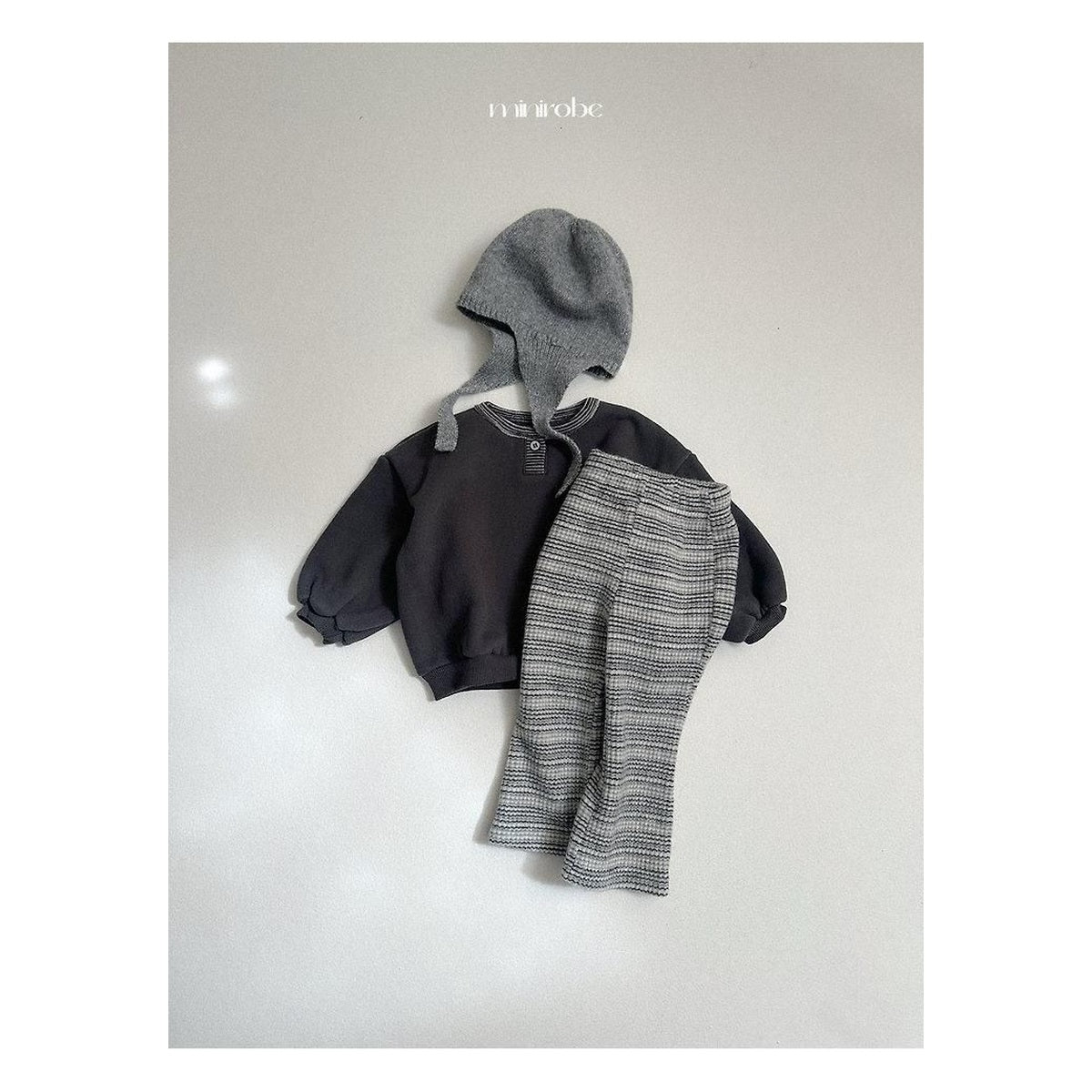 minirobe 耳当てニットビーニー FREE