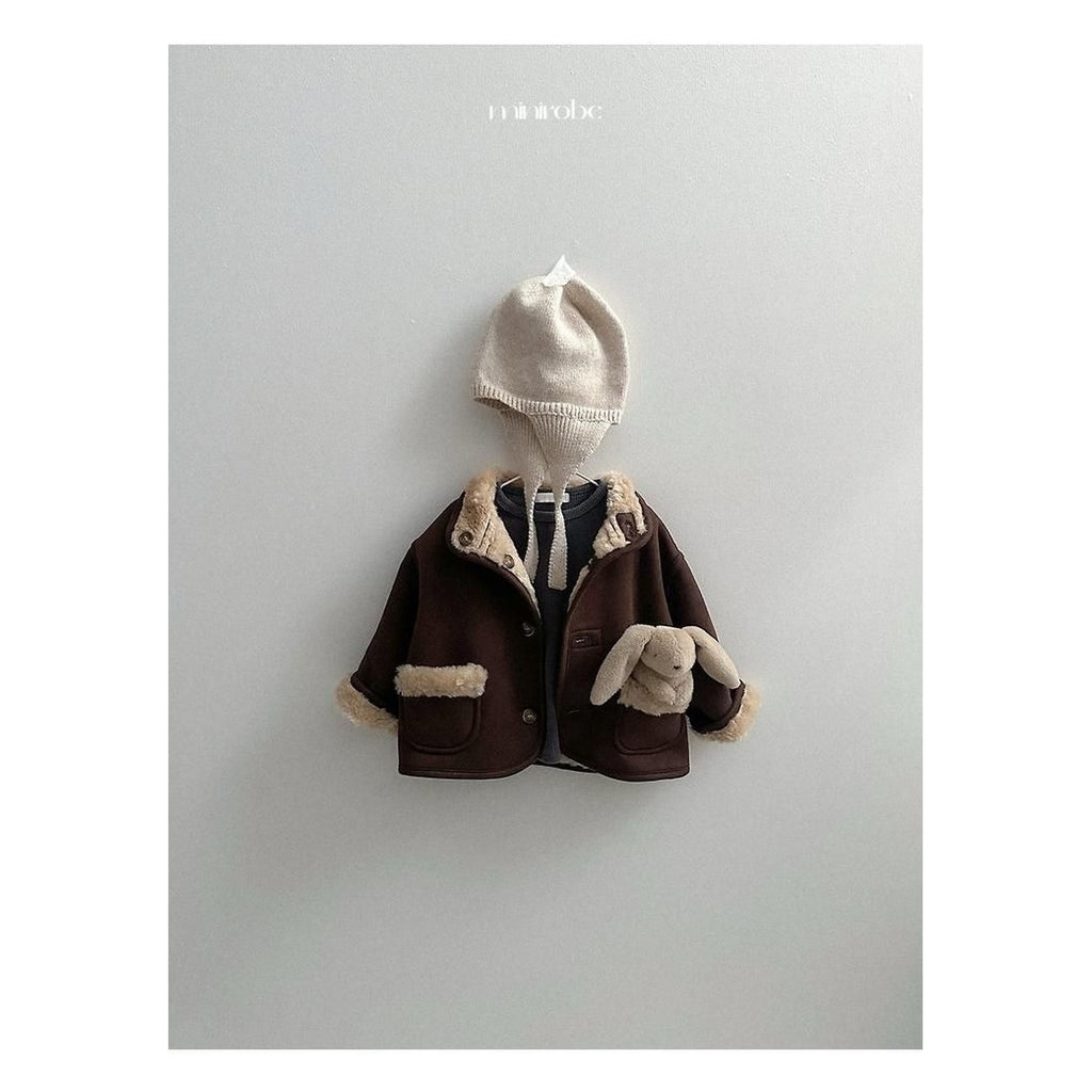 minirobe 耳当てニットビーニー FREE