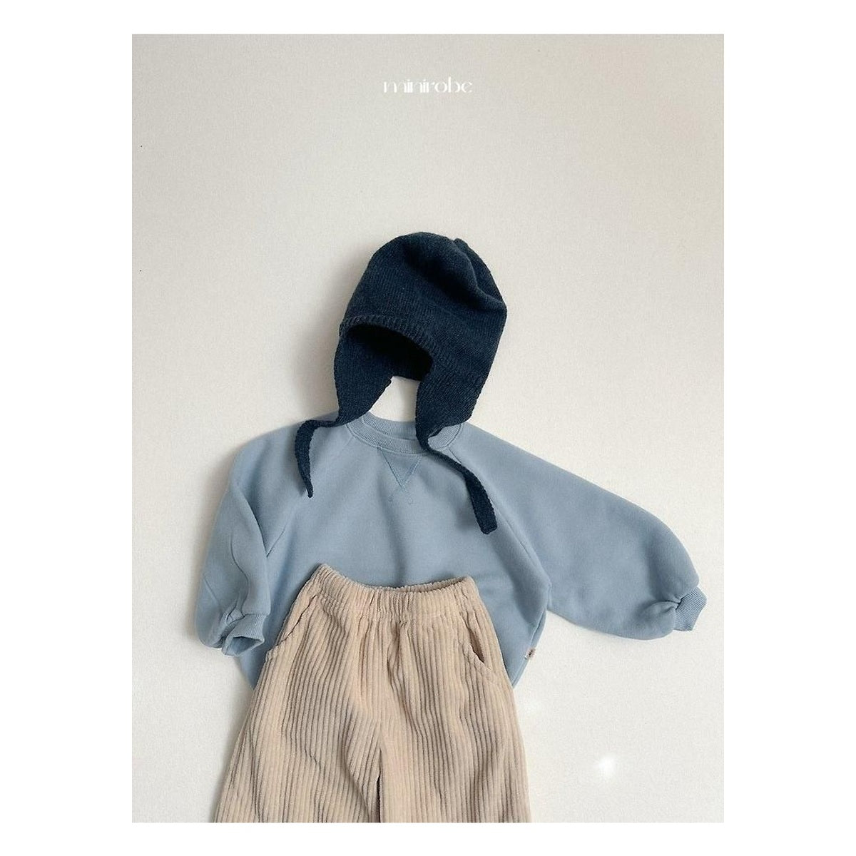 minirobe 耳当てニットビーニー FREE