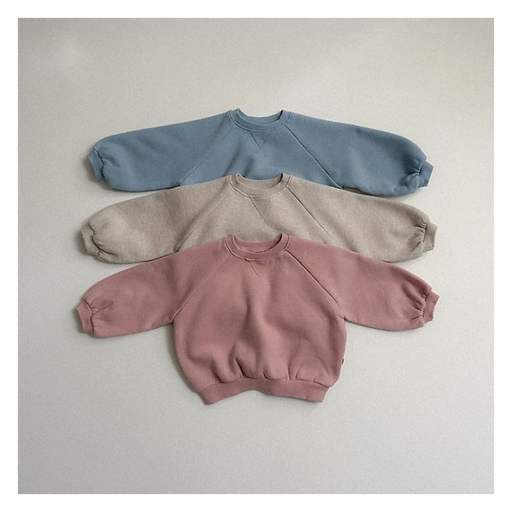minirobe ラグランラウンドスウェット