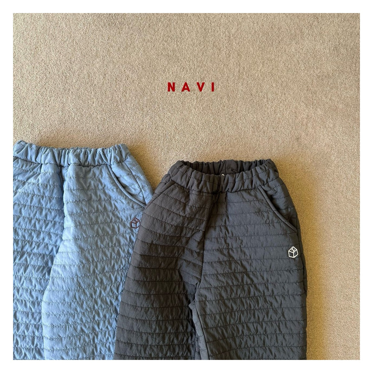 NAVI キルティングパンツ