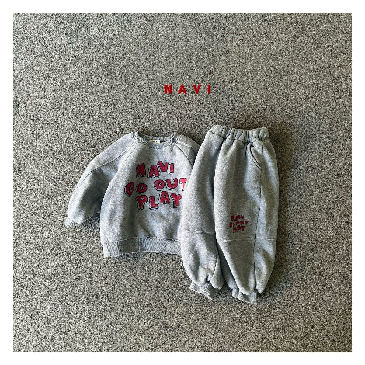 NAVI パネル スウェット
