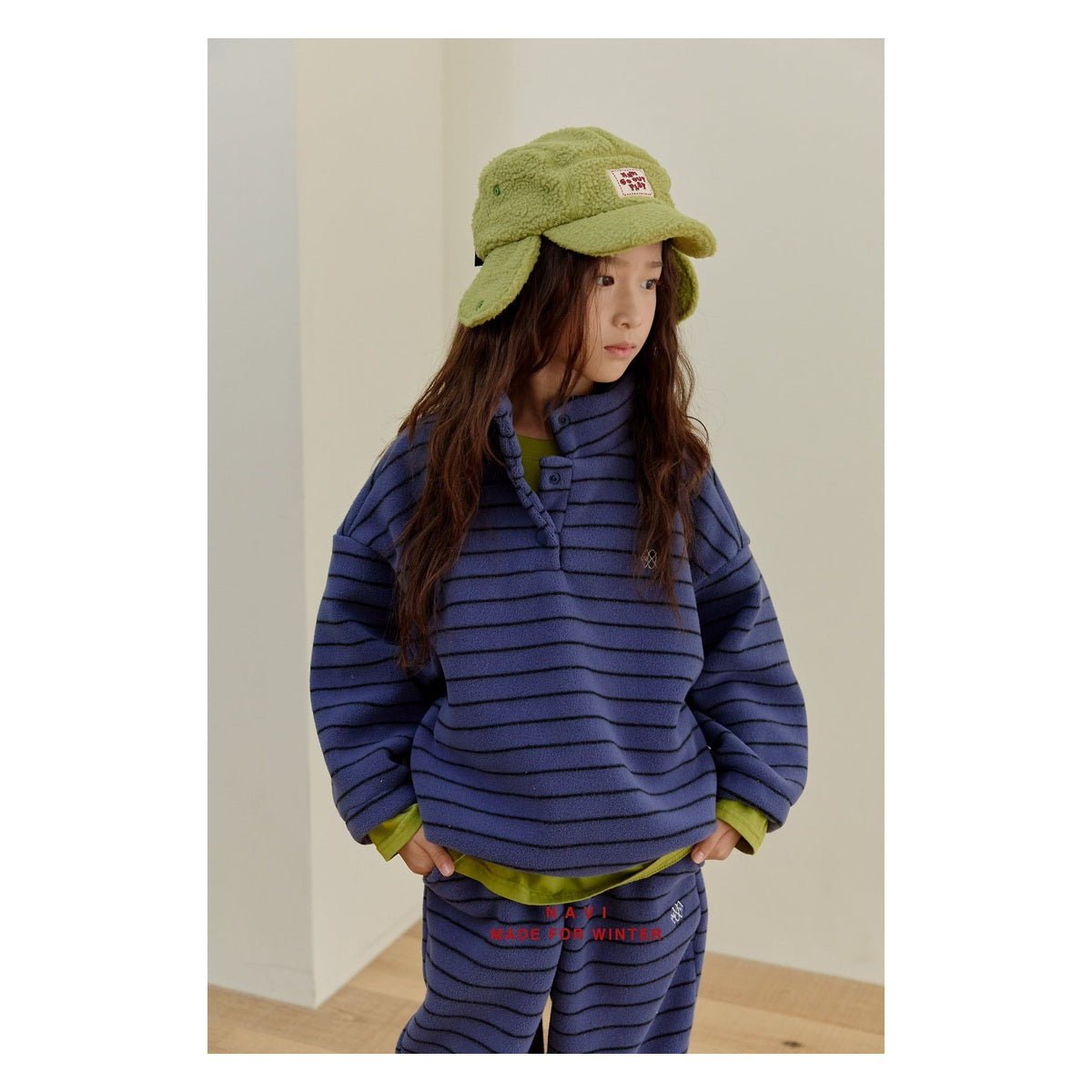NAVI フリースボタンTシャツ