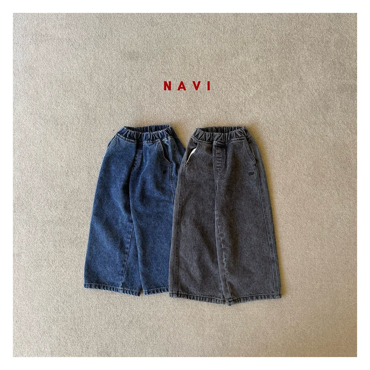 NAVI ワイドデニムパンツ