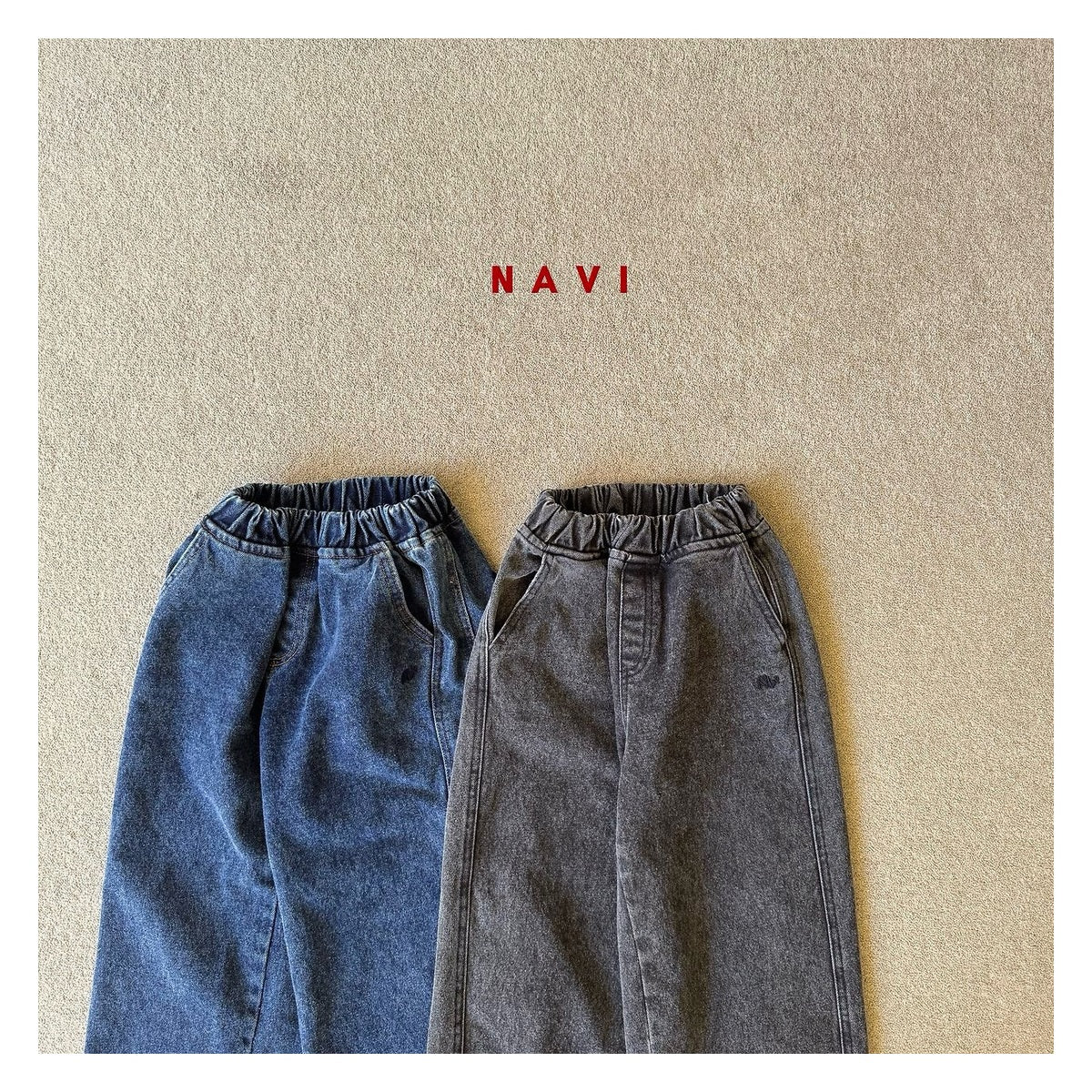 NAVI ワイドデニムパンツ