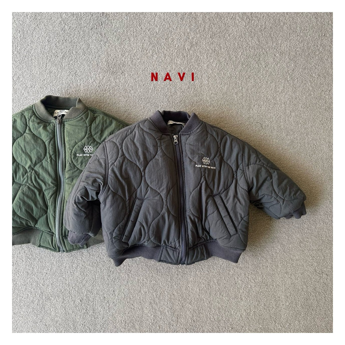 NAVI ボンバー パディングジャンパー