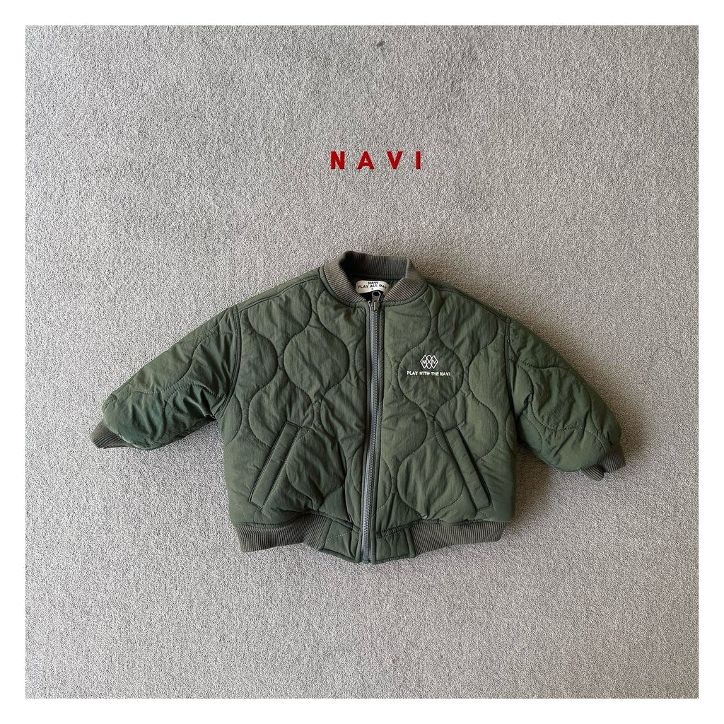 NAVI ボンバー パディングジャンパー