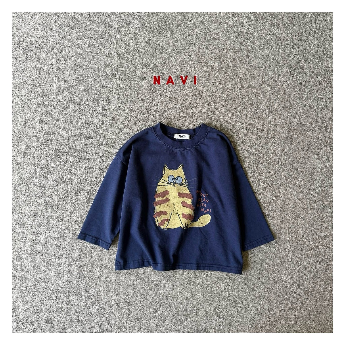NAVI 猫柄Tシャツ