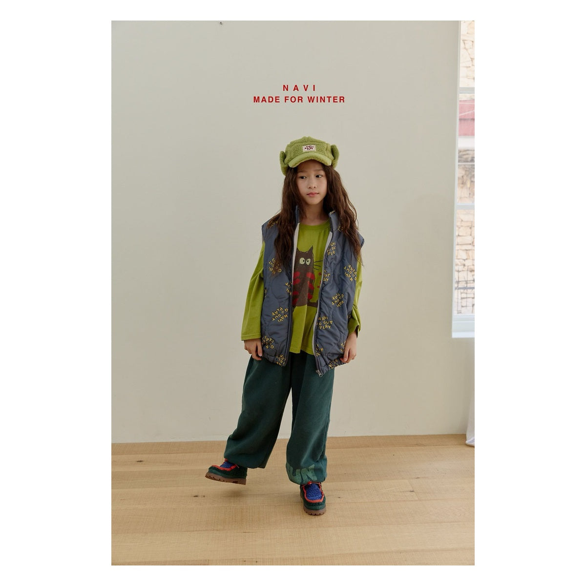 NAVI 猫柄Tシャツ