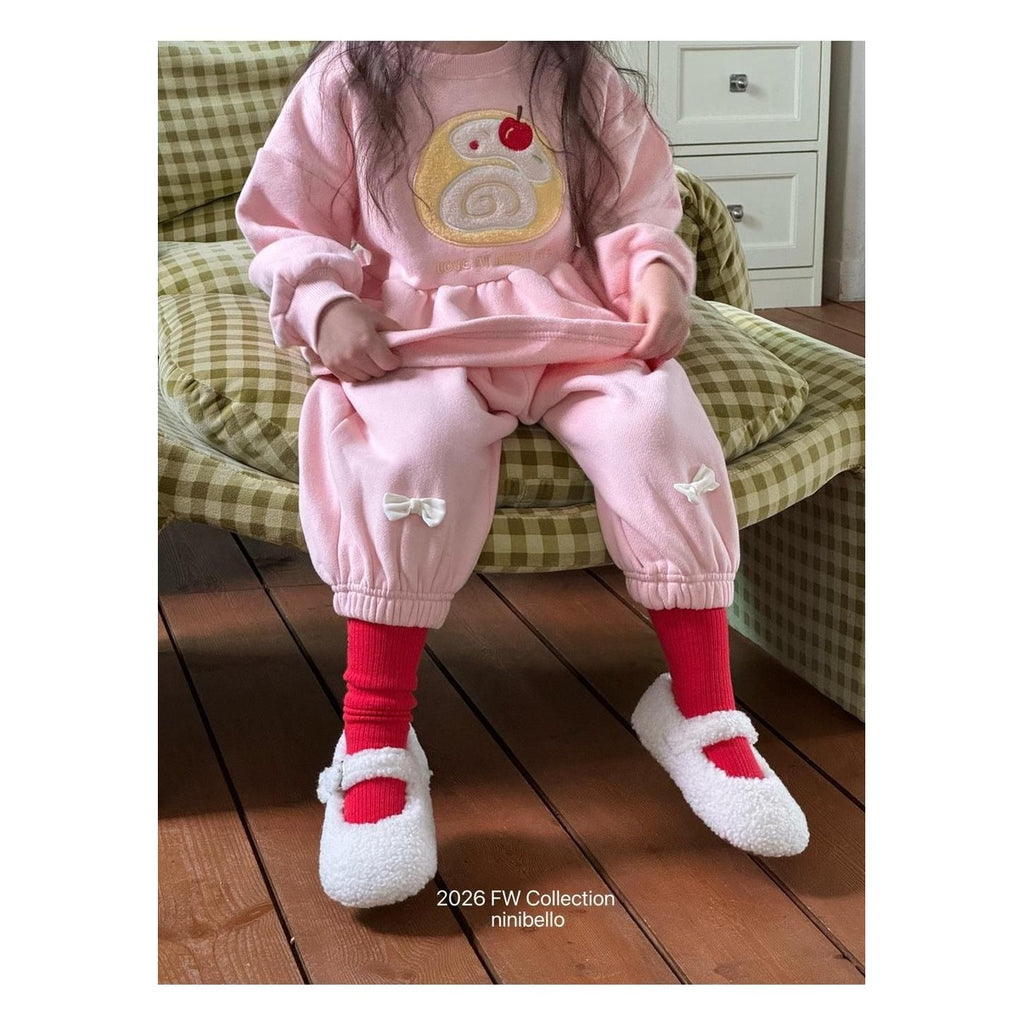 ninibello ロールケーキフリルスウェット
