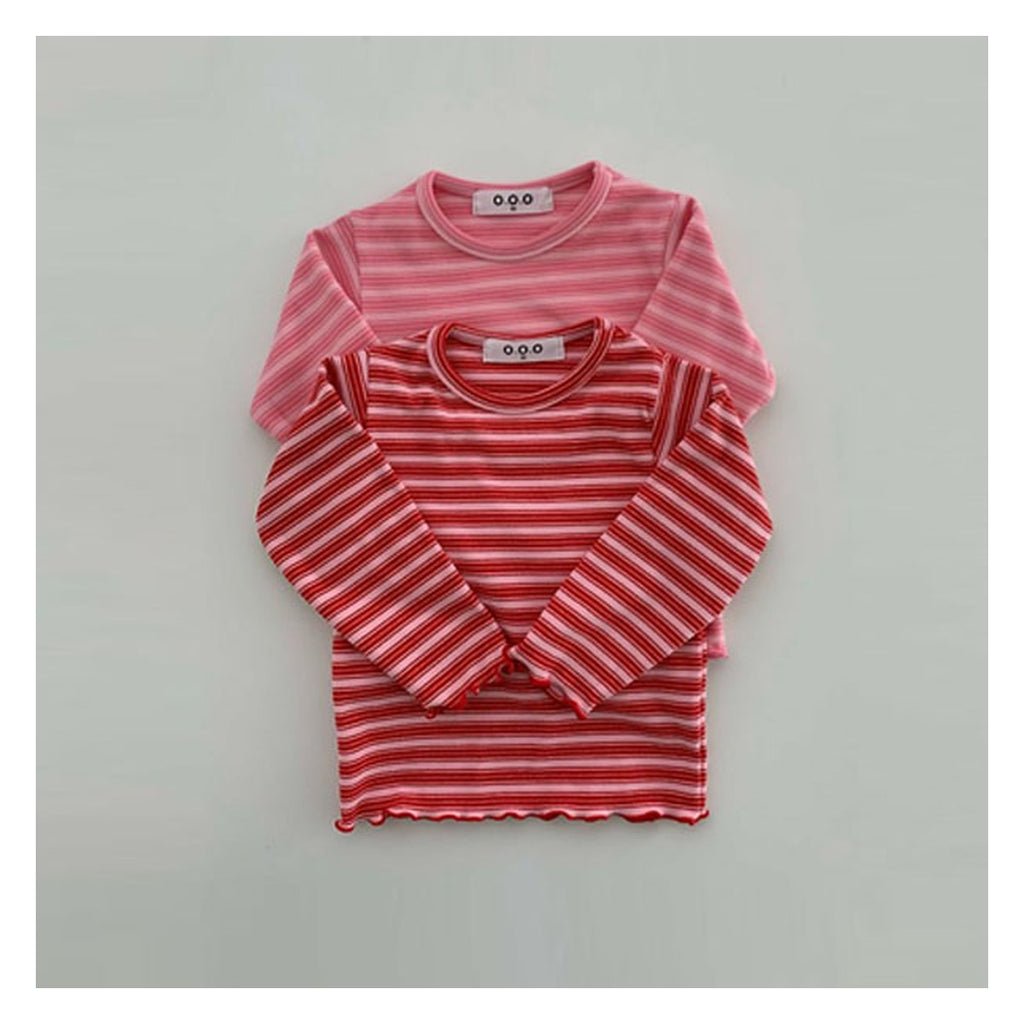 O.O.O いちごジャムストライプTシャツ