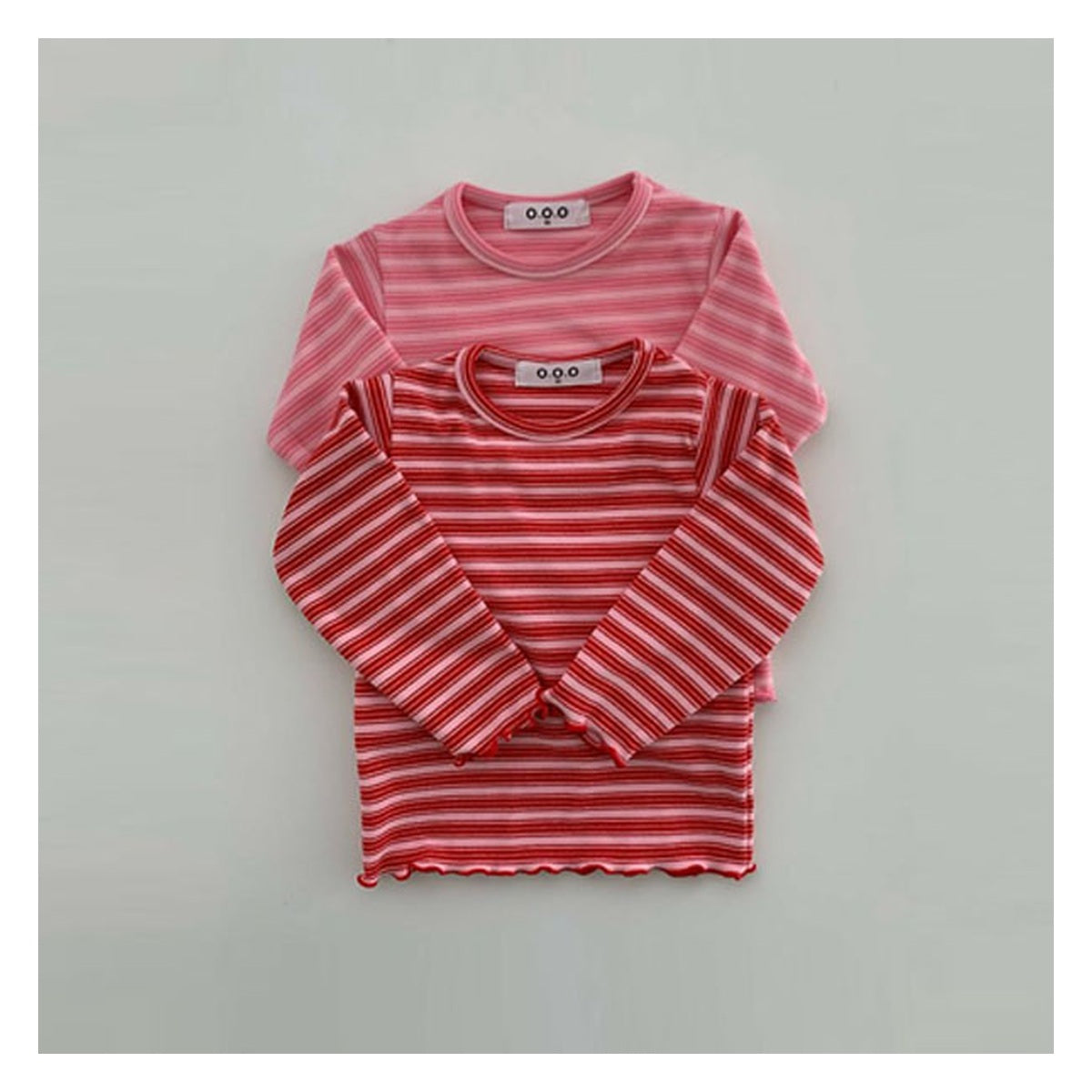 O.O.O いちごジャムストライプTシャツ