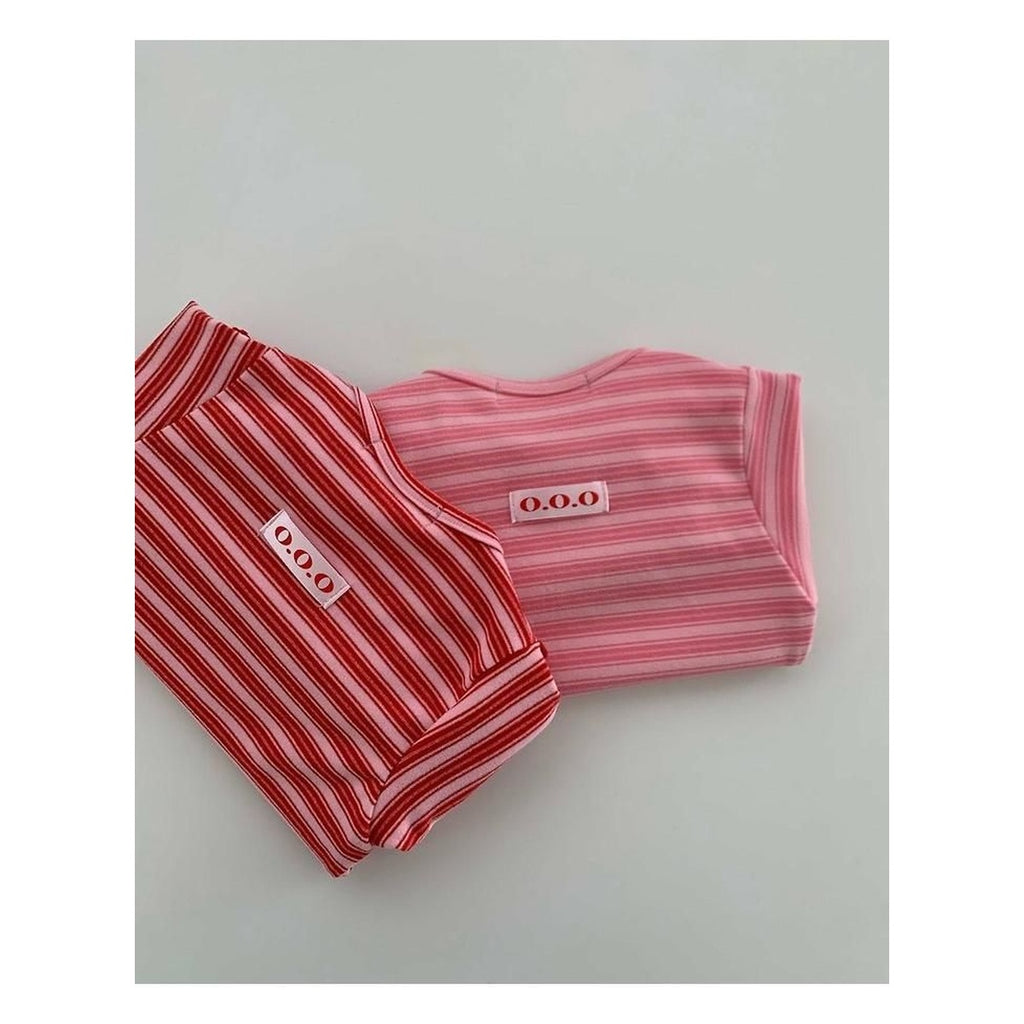 O.O.O いちごジャムストライプTシャツ