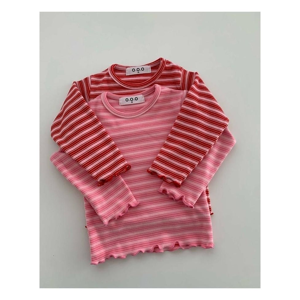 O.O.O いちごジャムストライプTシャツ