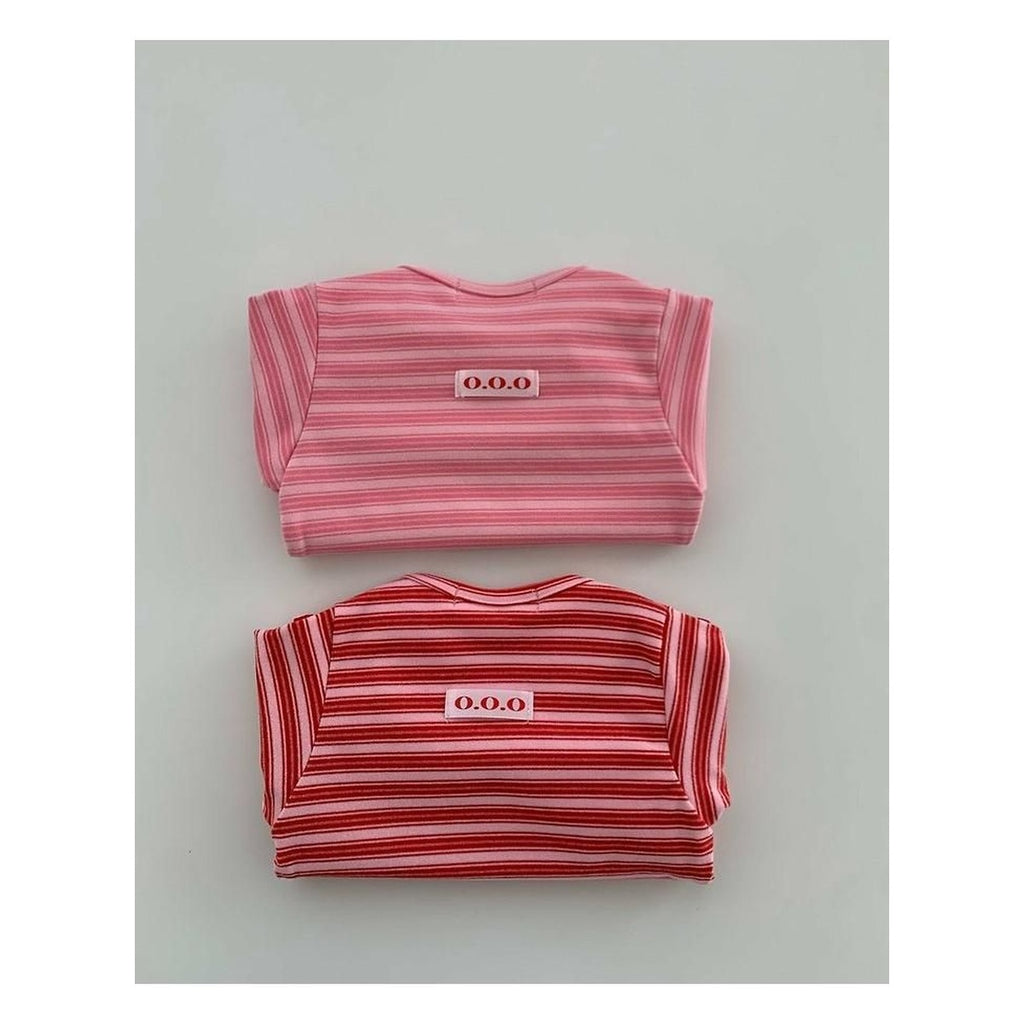 O.O.O いちごジャムストライプTシャツ