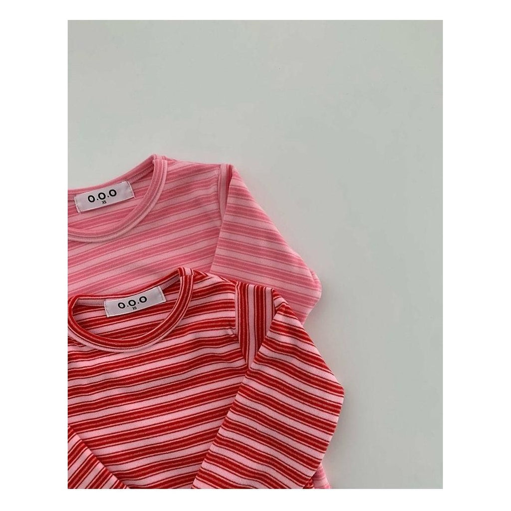 O.O.O いちごジャムストライプTシャツ