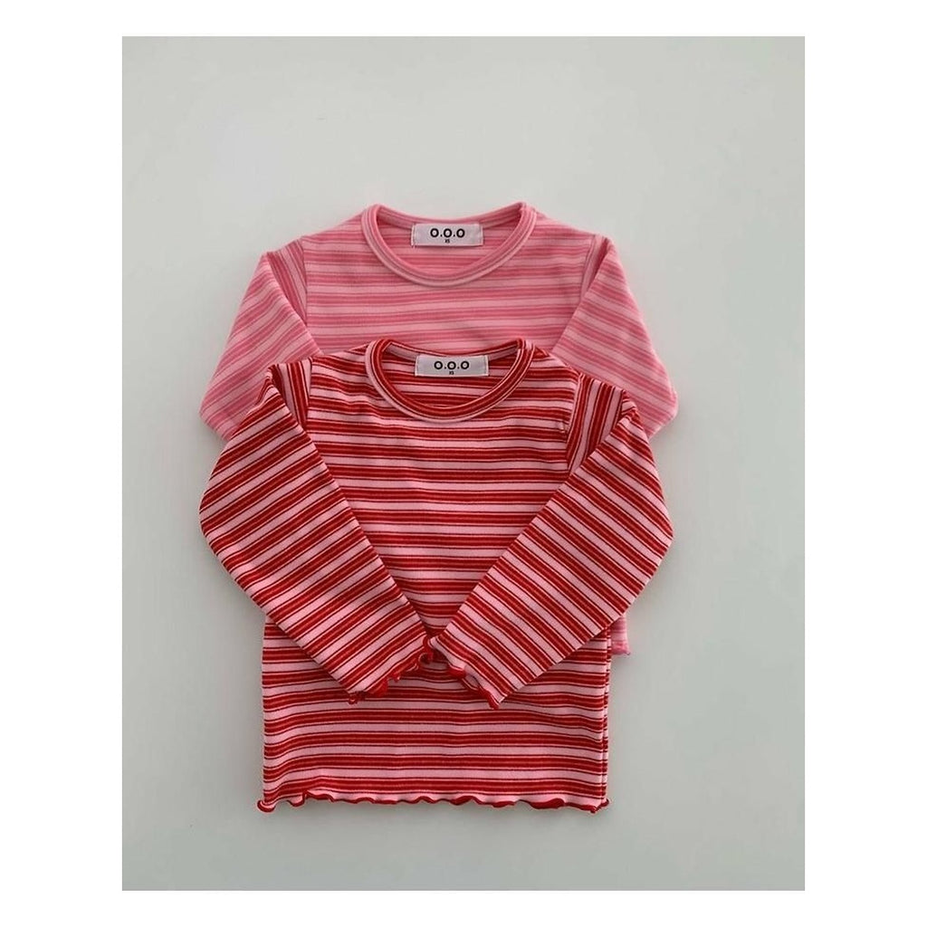 O.O.O いちごジャムストライプTシャツ