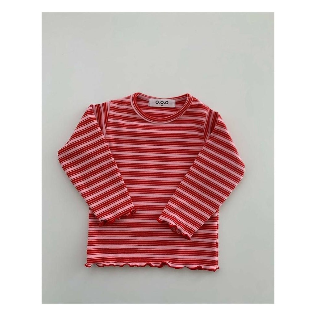 O.O.O いちごジャムストライプTシャツ