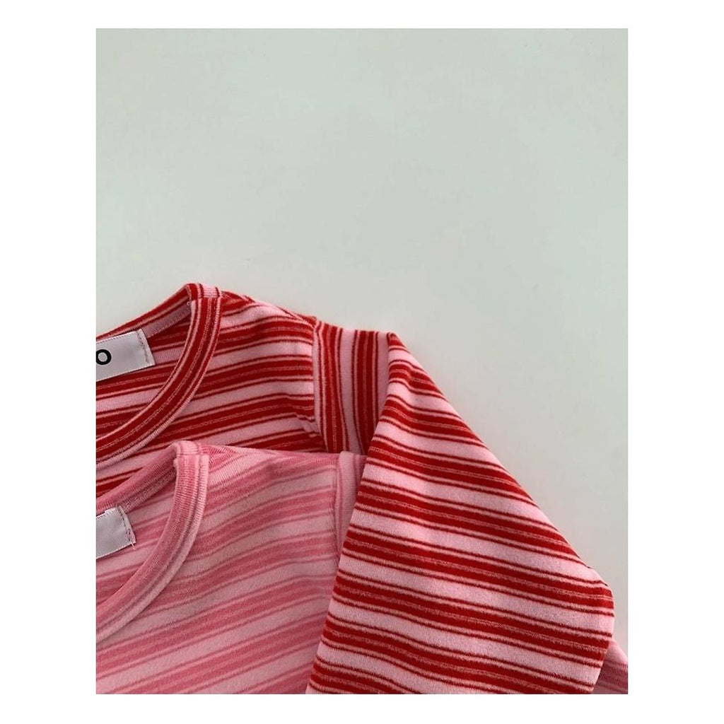 O.O.O いちごジャムストライプTシャツ