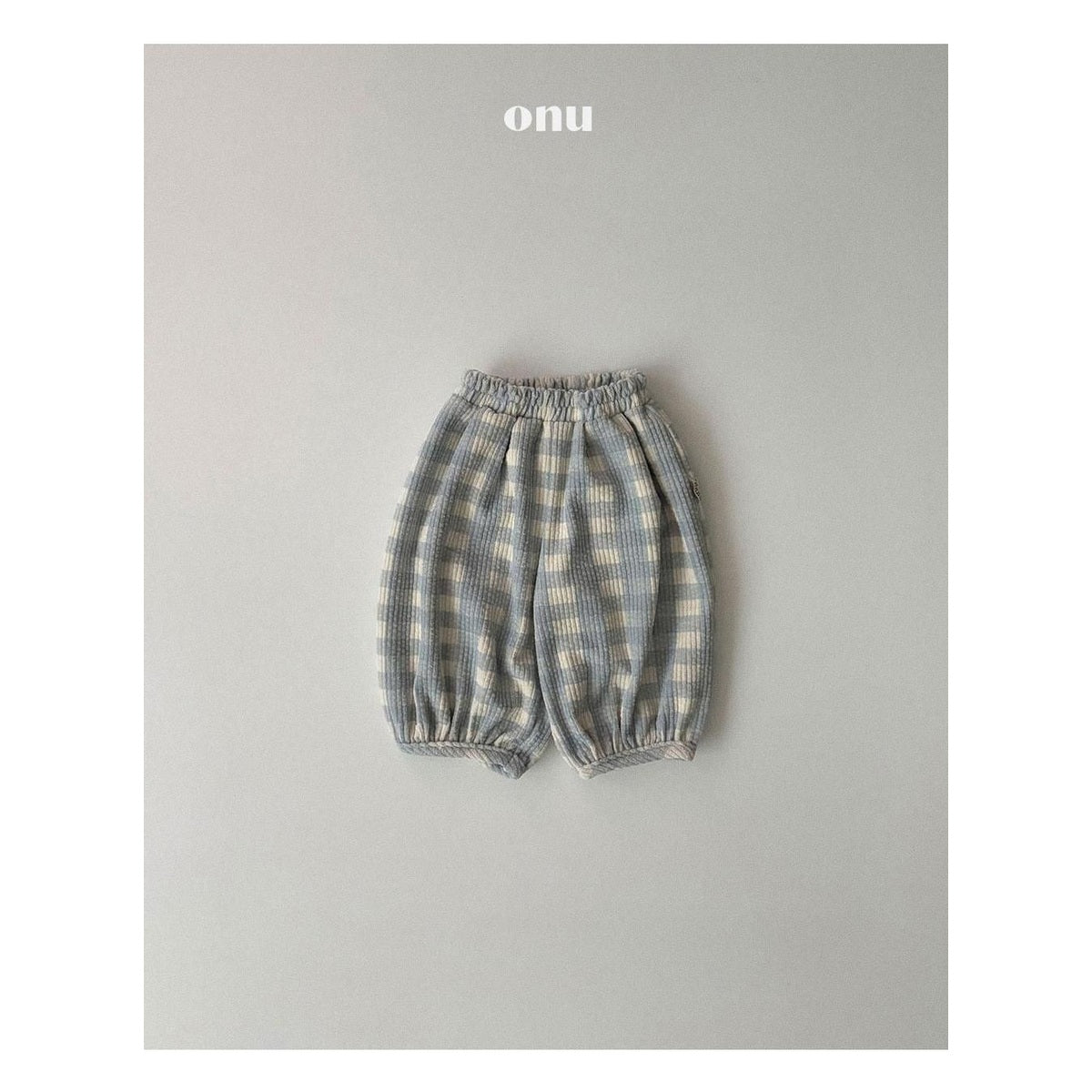 ONU チェック洞窟パンツ