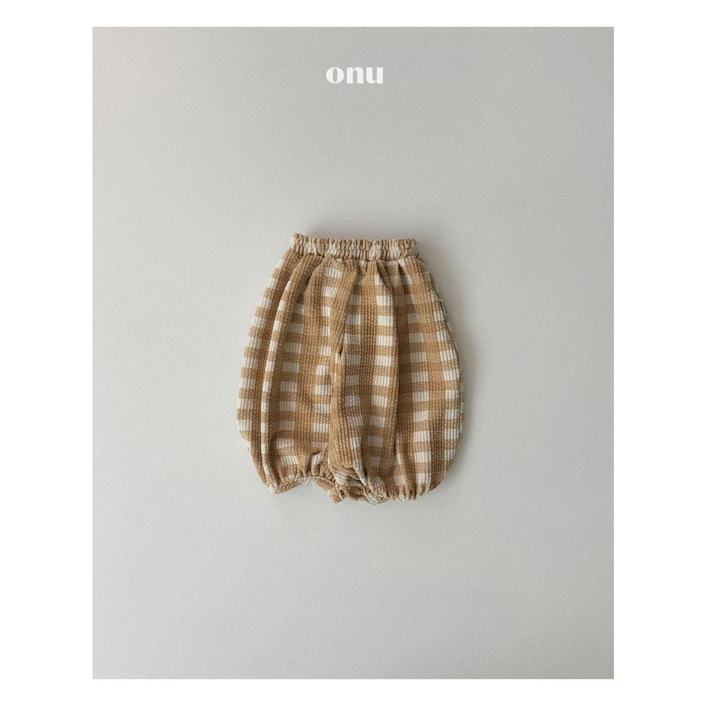 ONU チェック洞窟パンツ