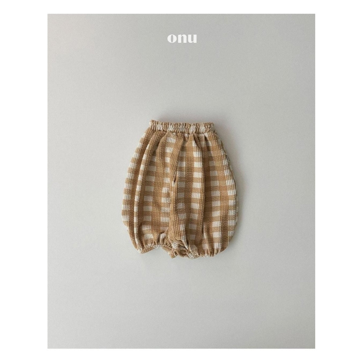 ONU チェック洞窟パンツ
