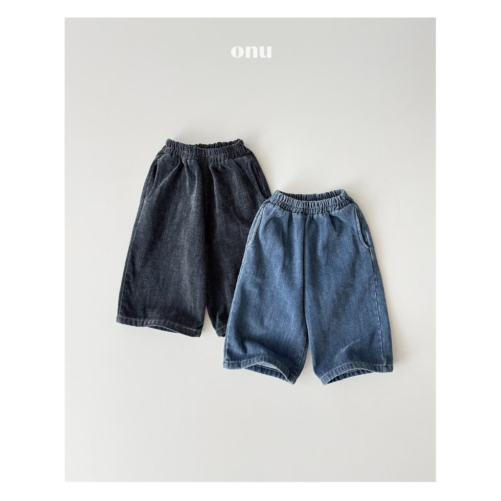 ONU ワイド裏起毛デニムパンツ