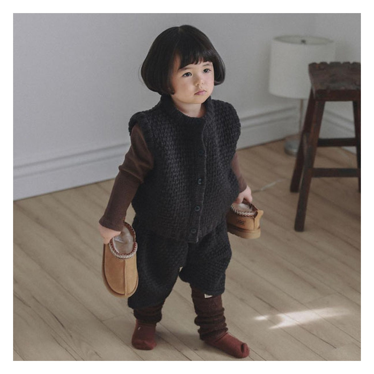 ONU 厚手ニットパンツ