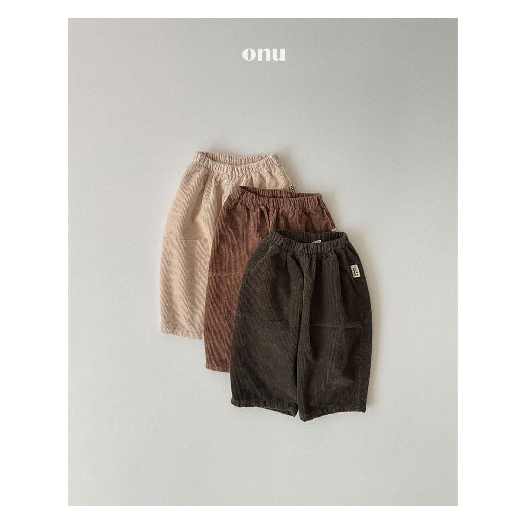 ONU コーデュロイワイドパンツ