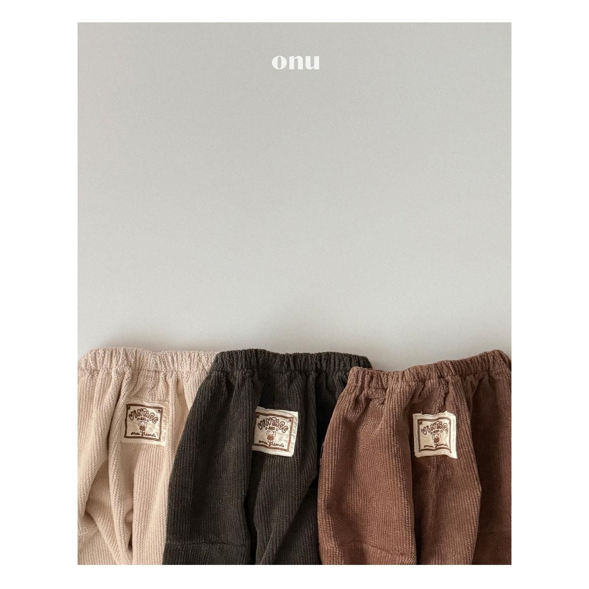 ONU コーデュロイワイドパンツ