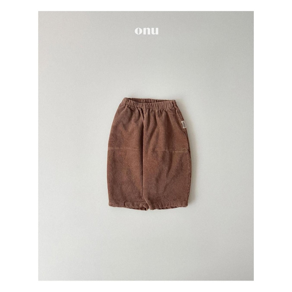 ONU コーデュロイワイドパンツ