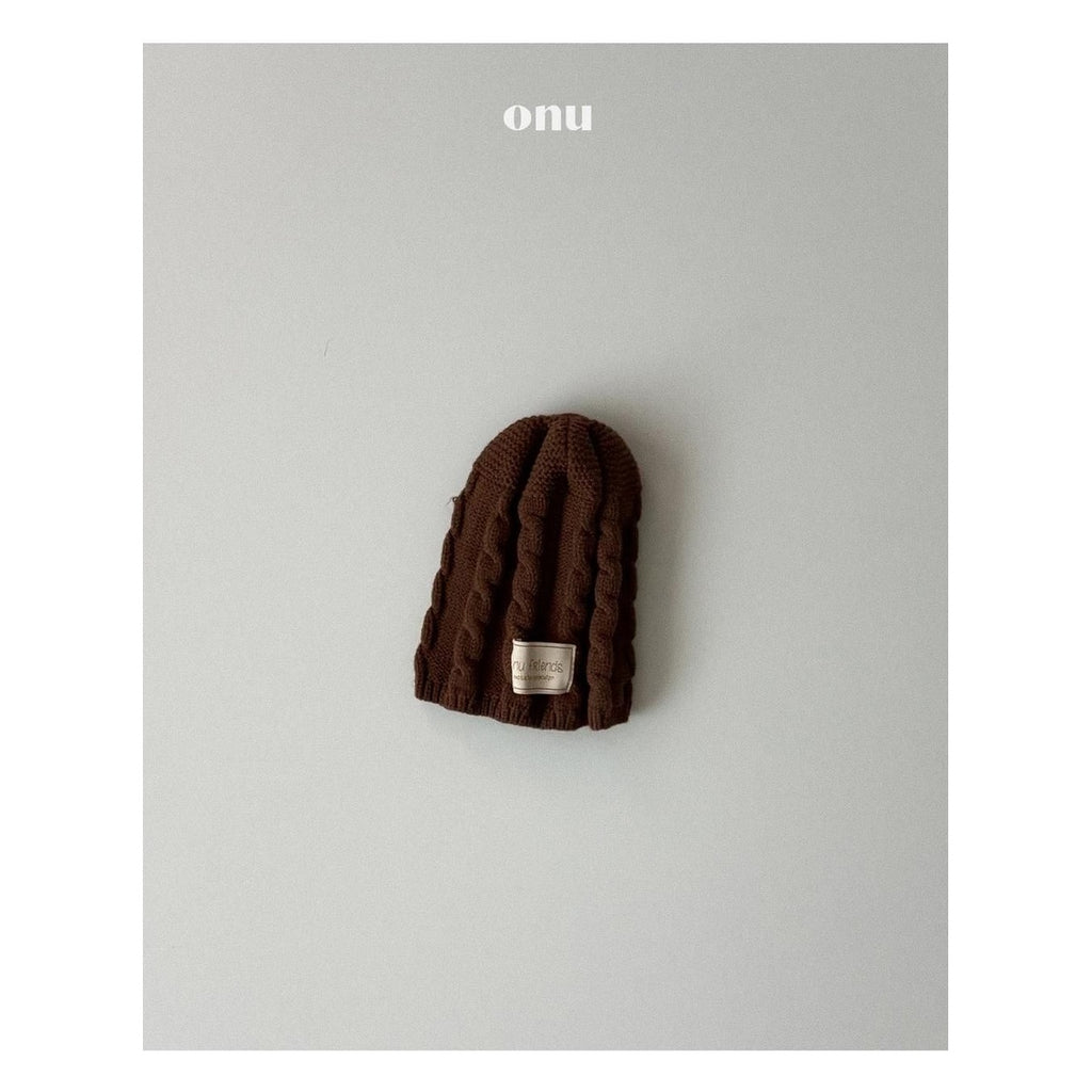 ONU ねじりニットビーニー FREE