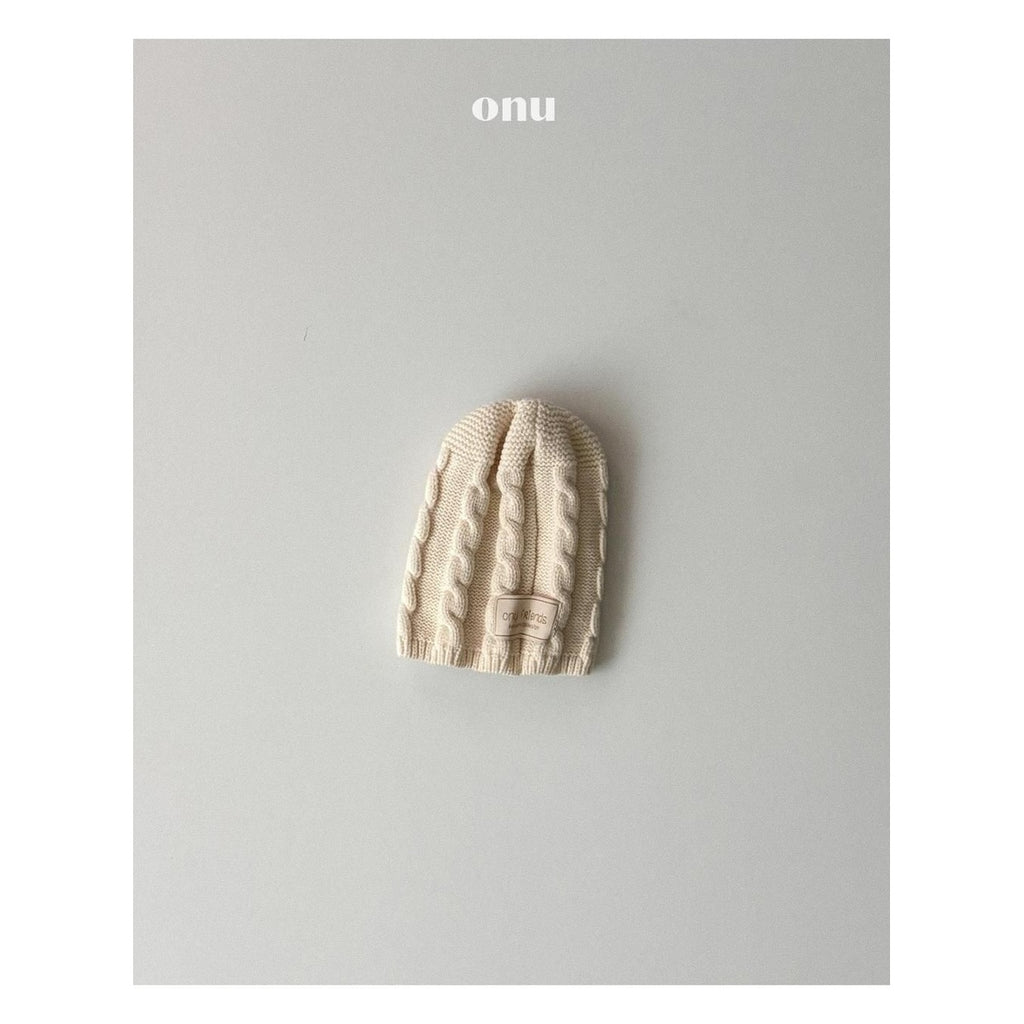 ONU ねじりニットビーニー FREE
