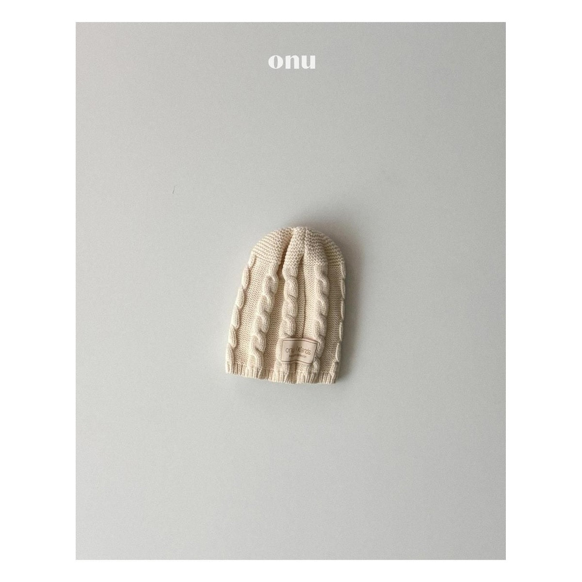 ONU ねじりニットビーニー FREE