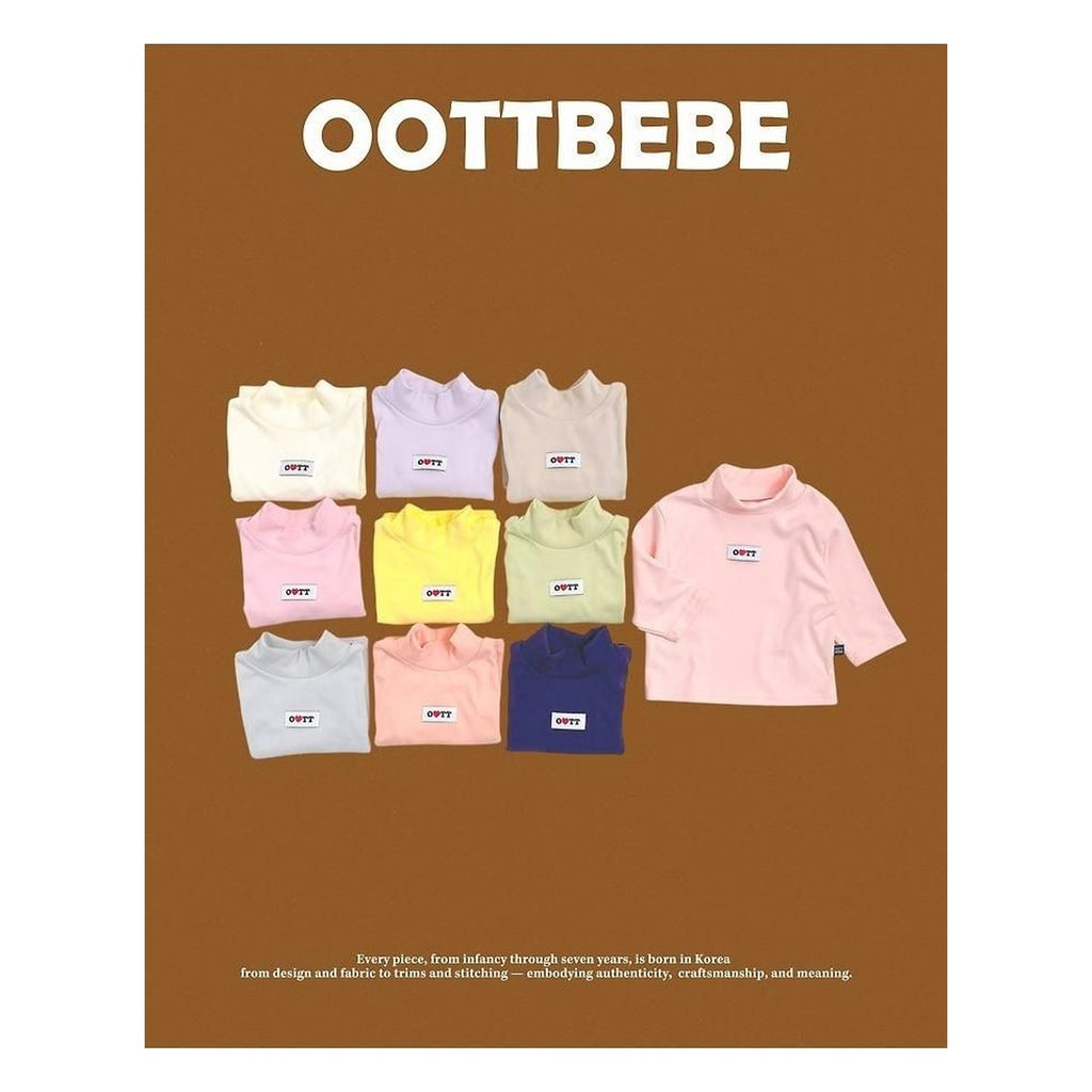 oottbebe ソフトタートルネックロンT