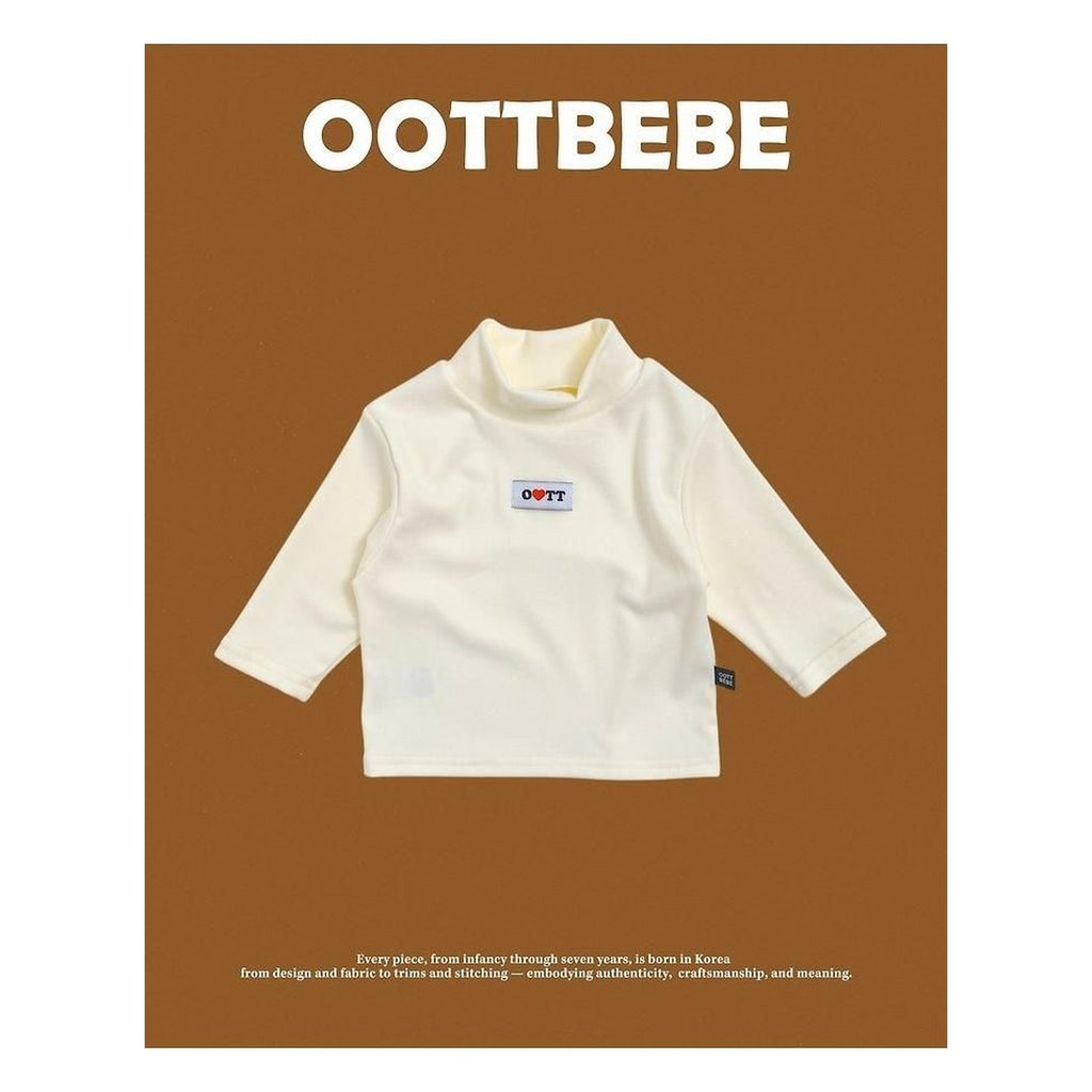 oottbebe ソフトタートルネックロンT