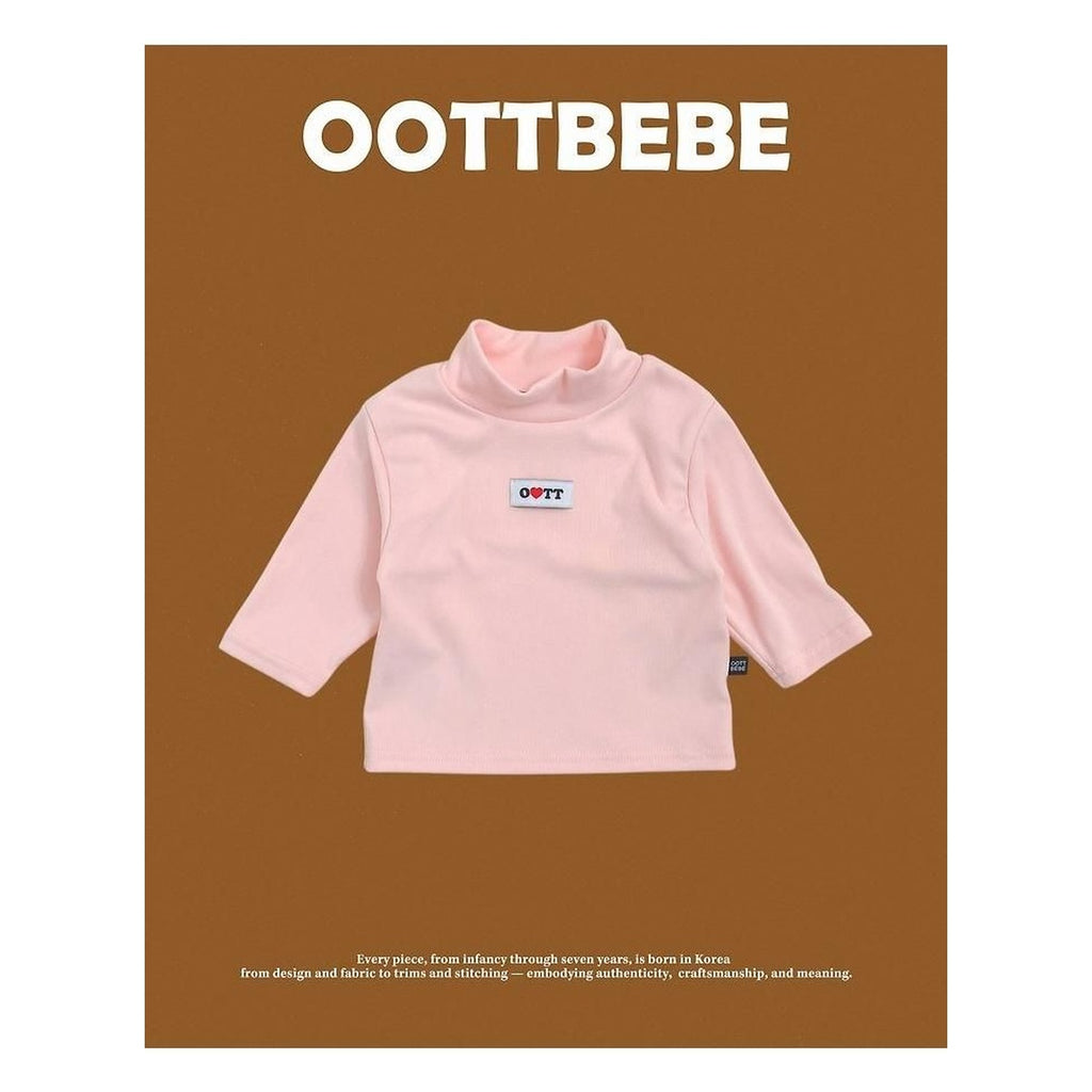 oottbebe ソフトタートルネックロンT