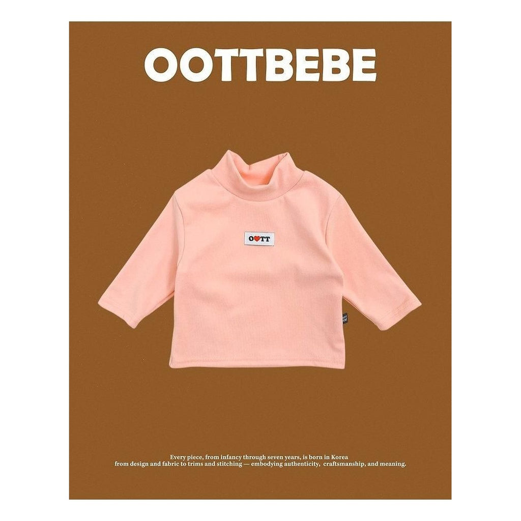 oottbebe ソフトタートルネックロンT