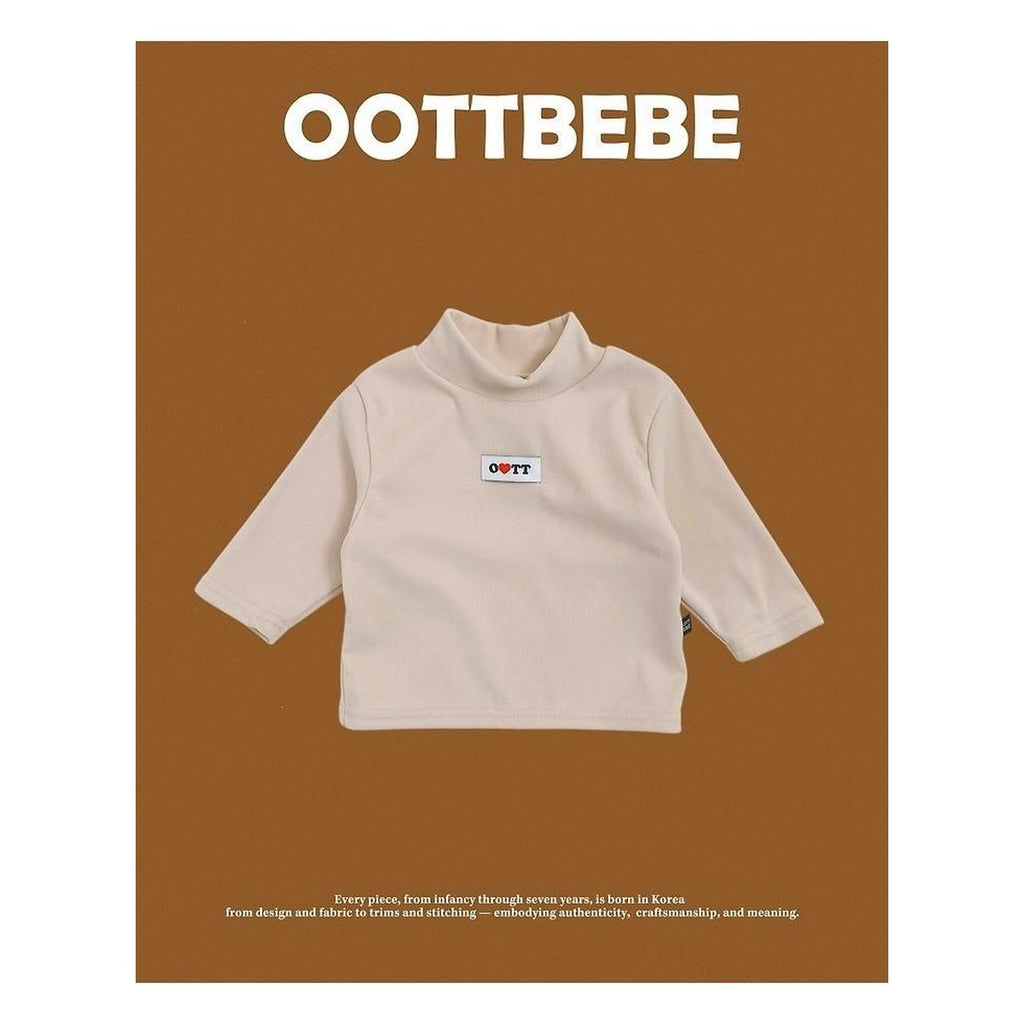 oottbebe ソフトタートルネックロンT