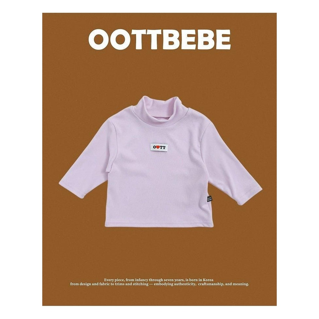 oottbebe ソフトタートルネックロンT