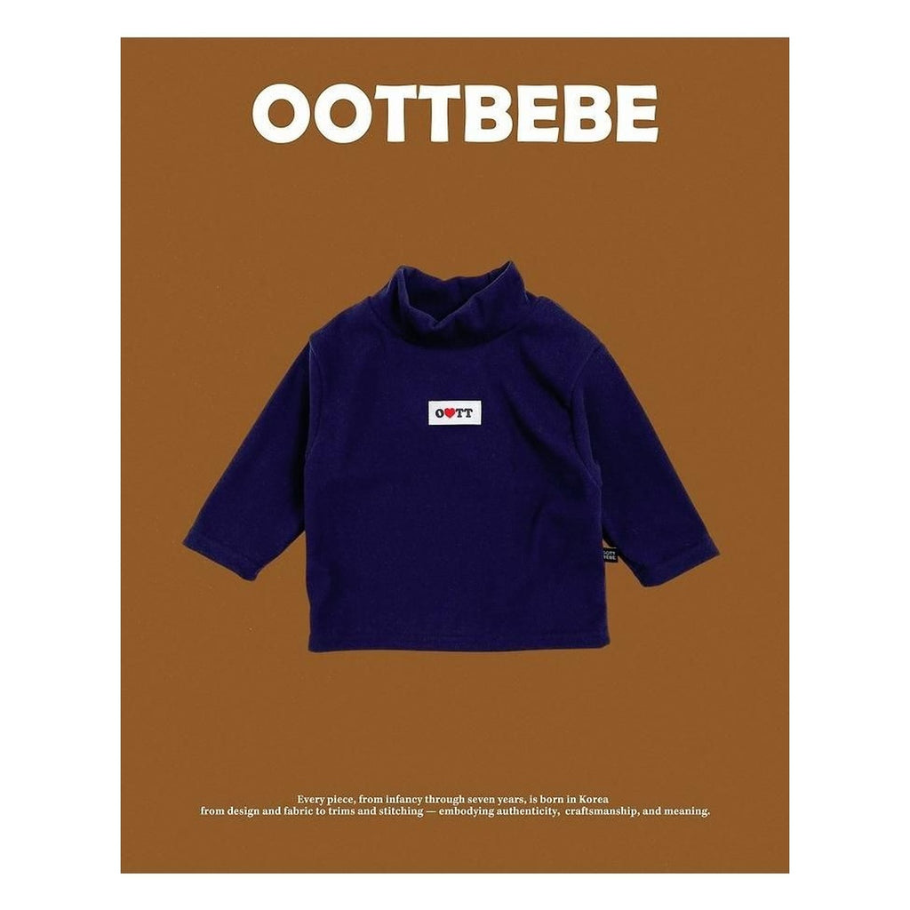 oottbebe ソフトタートルネックロンT