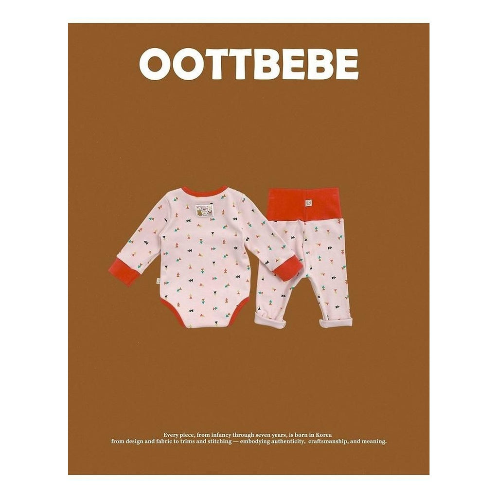 oottbebe 三角四角柄ボンネットセットアップ