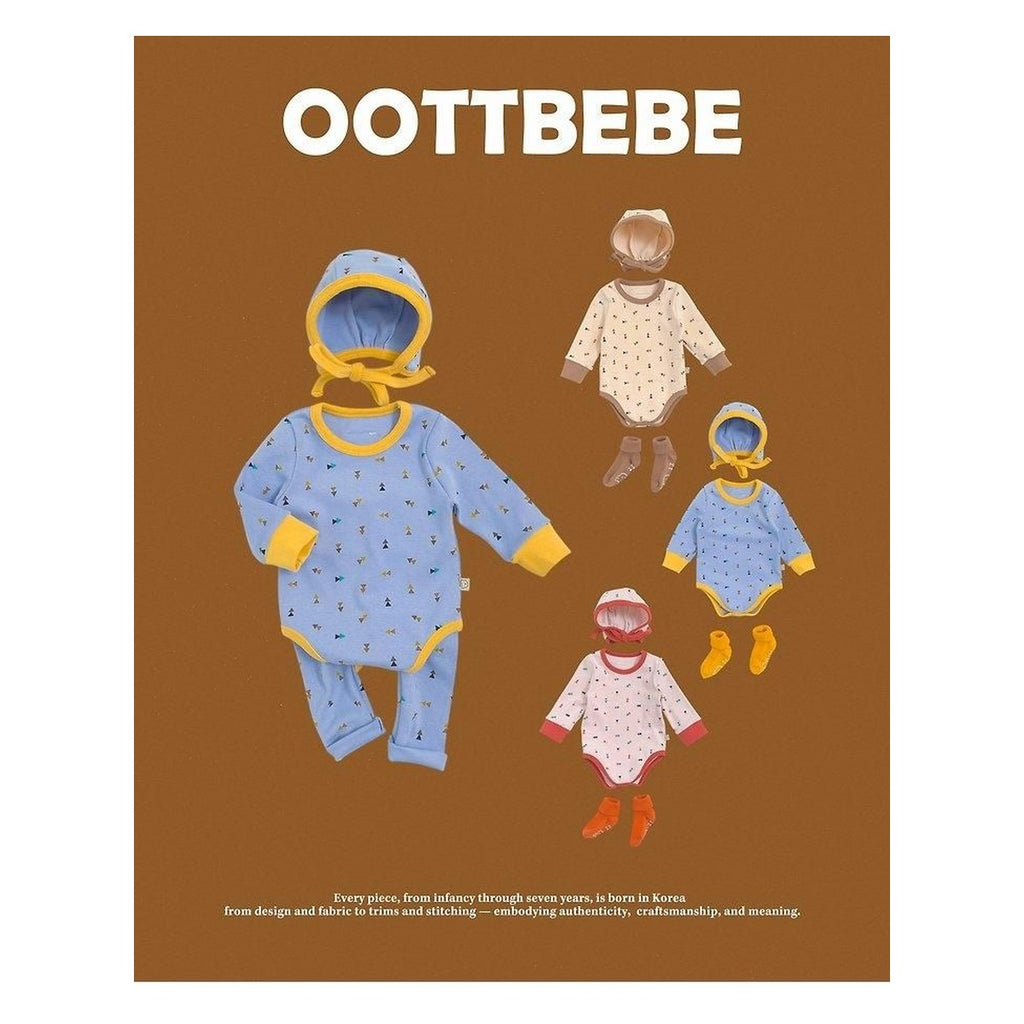 oottbebe 三角四角柄ボンネットセットアップ